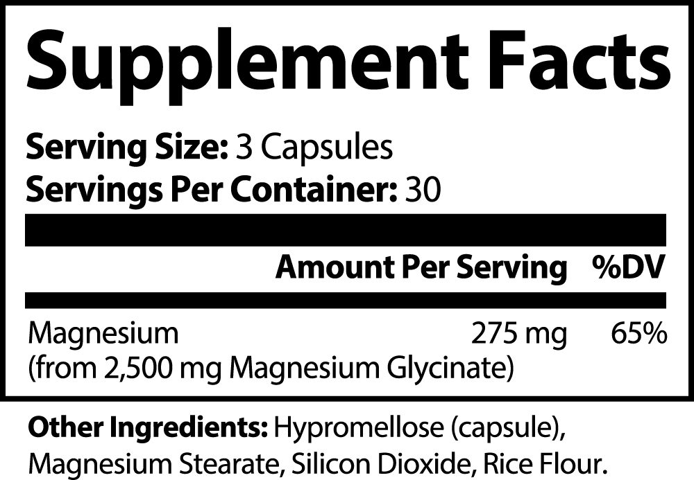 Magnesium Glycinate | 60 Servings